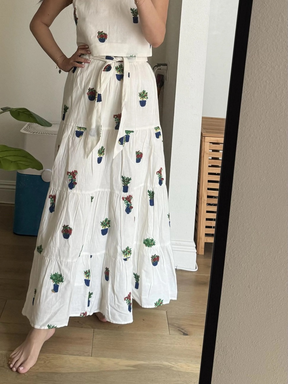SOLD NWT Set - Sézane x Momonì Lambertine Skirt + Marga Top - Picture 4 of 16